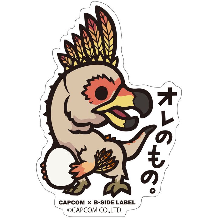 Capcom x B-Side Label Sticker Monster Hunter World Ore no Mono.