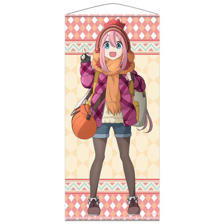 Yurucamp Almost Life-size Tapestry Kagamihara Nadeshiko
