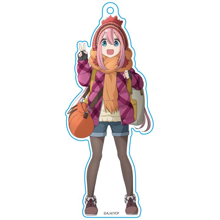 Yurucamp Acrylic Key Chain Kagamihara Nadeshiko