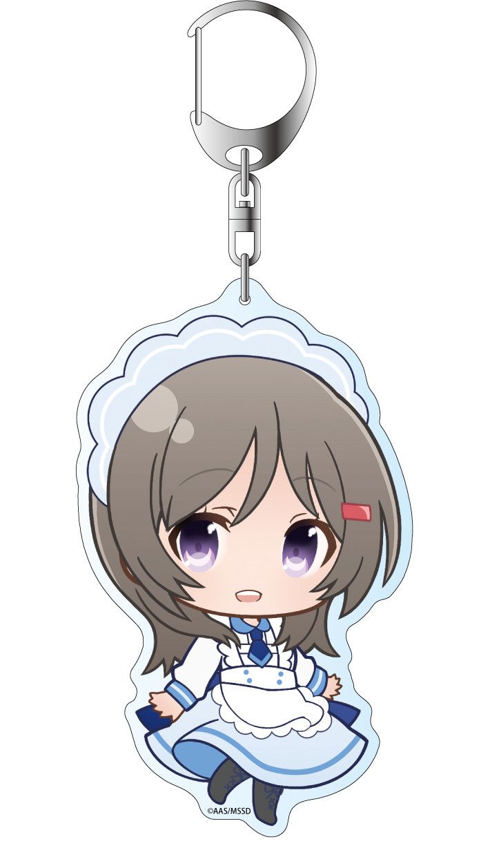 High School Fleet Deka Key Chain Puni Chara China Moeka Maid Ver. 2