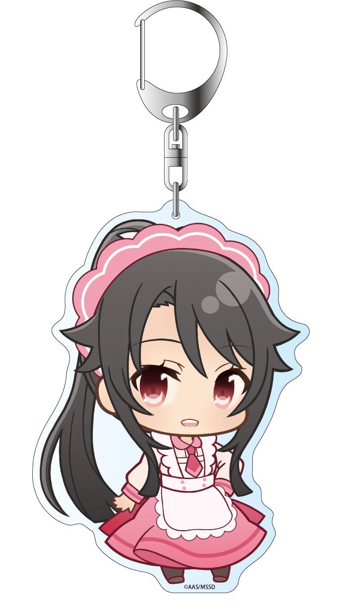 High School Fleet Deka Key Chain Puni Chara Munetani Mashiro Maid Ver. 2
