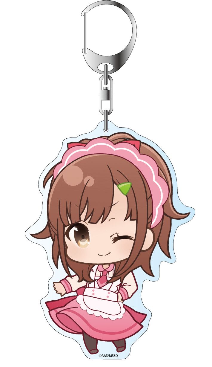 High School Fleet Deka Key Chain Puni Chara Irizaki Mei Maid Ver. 2