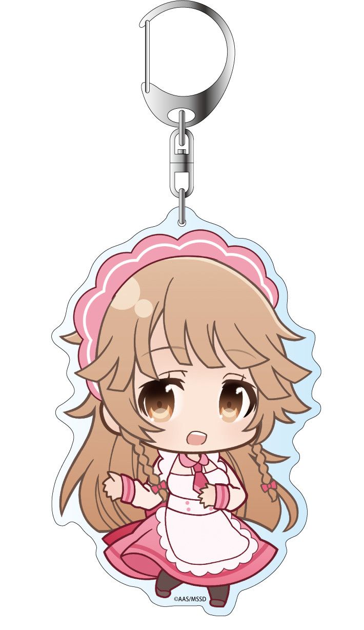 High School Fleet Deka Key Chain Puni Chara Nosa Kouko Maid Ver. 2