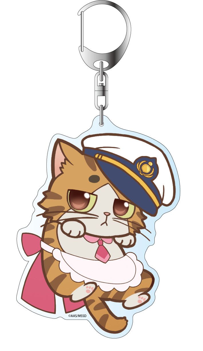 High School Fleet Deka Key Chain Puni Chara Isoroku Maid Ver. 2