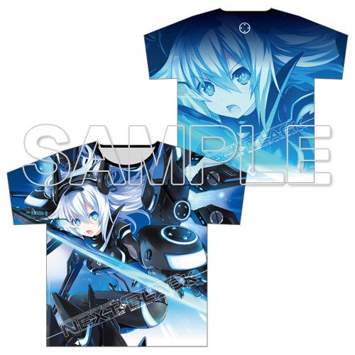 Neptunia Full Graphic T-shirt Next Black Ver.