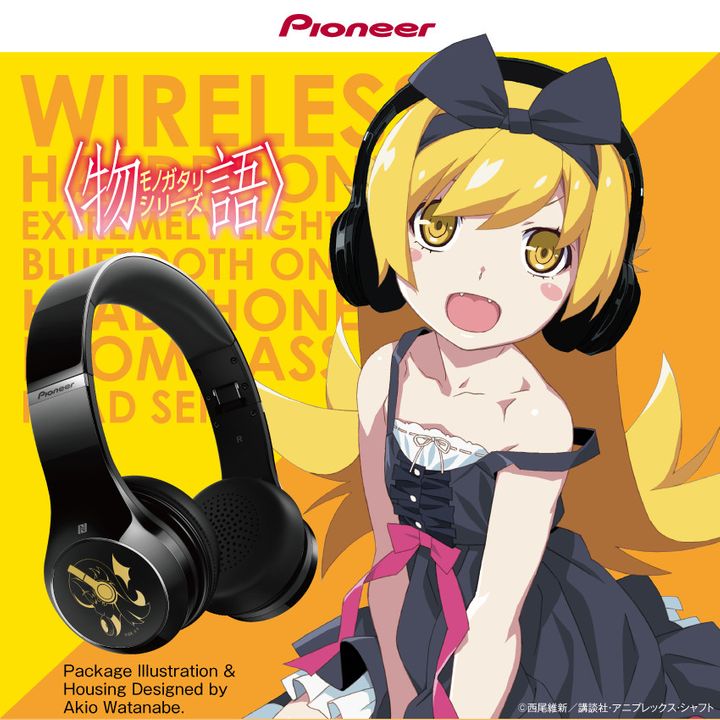 Monogatari Series Collaboration Pioneer SE-MJ771BT Headphone - Oshino Shinobu