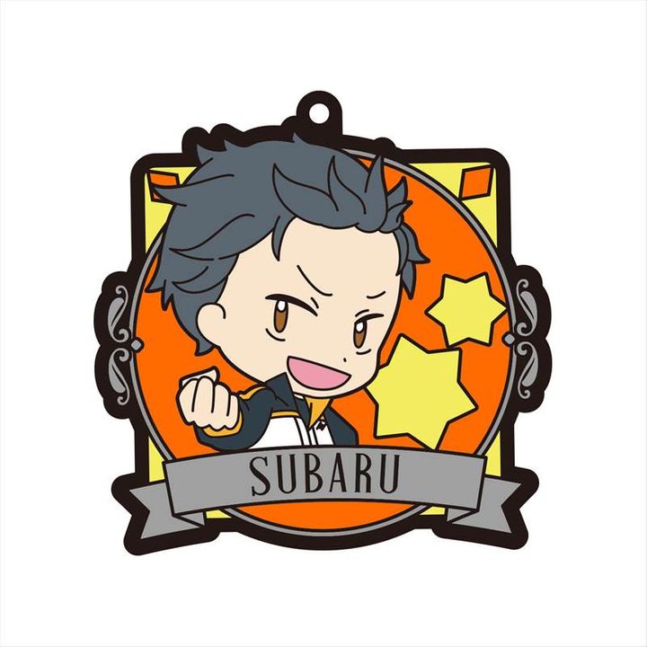 Re:Zero kara Hajimeru Isekai Seikatsu Stained Glass Mascot Subaru