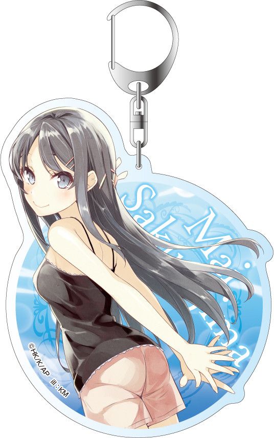 Seishun Buta Yaro wa Bunny Girl-senpai no Yume wo Minai Deka Key Chain Sakurajima Mai Ver. 3