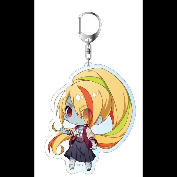 Zombie Land Saga Deka Key Chain Nikaido Saki Zombie Deformed Ver.