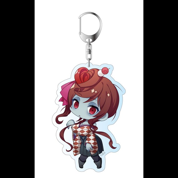 Zombie Land Saga Deka Key Chain Yugiri Zombie Deformed Ver.