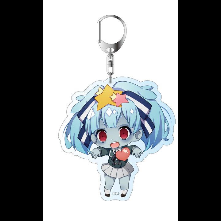 Zombie Land Saga Deka Key Chain Hoshikawa Lily Zombie Deformed Ver.