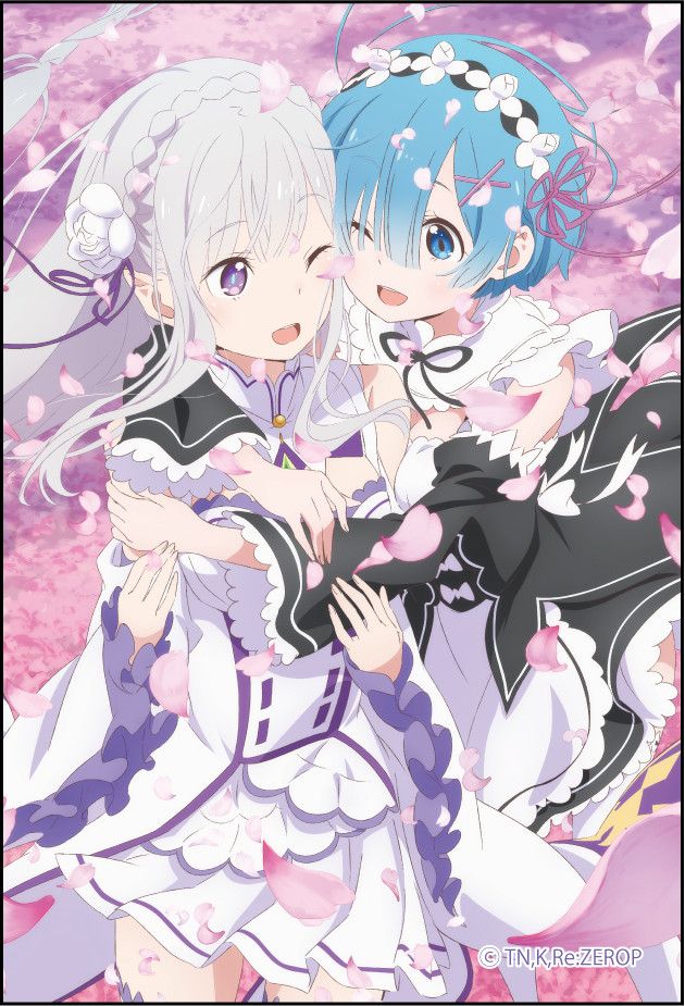 Re:Zero kara Hajimeru Isekai Seikatsu Square Magnet Emilia & Rem A