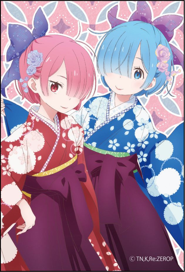 Re:Zero kara Hajimeru Isekai Seikatsu Square Magnet Rem & Ram