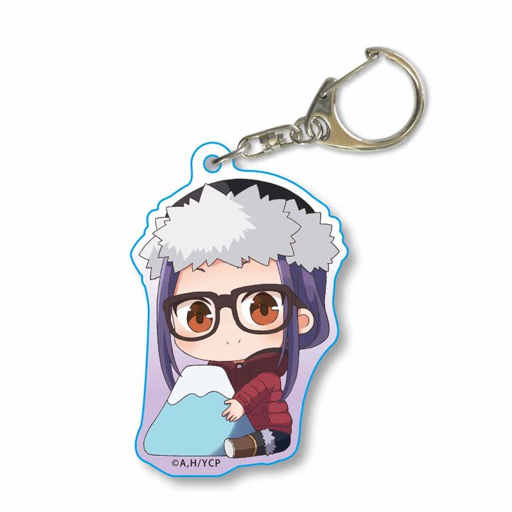 Yurucamp GyuGyutto Acrylic Key Chain Mt. Fuji Ver. Ogaki Chiaki