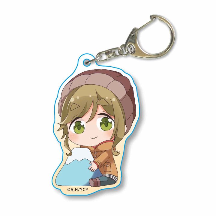 Yurucamp GyuGyutto Acrylic Key Chain Mt. Fuji Ver. Inuyama Aoi