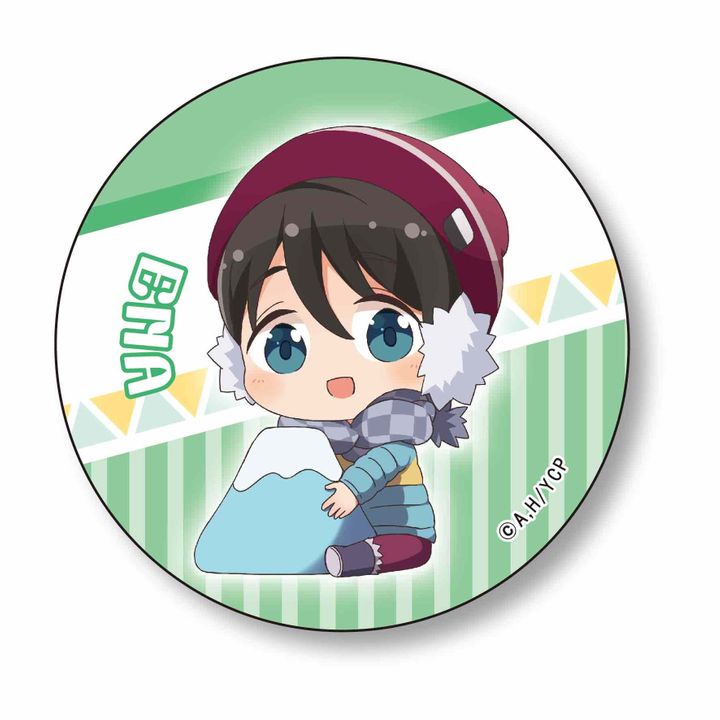 Yurucamp GyuGyutto Can Badge Mt. Fuji Ver. Saito Ena