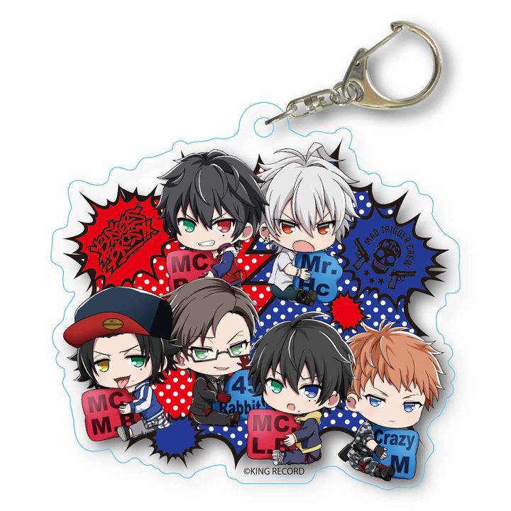 Hypnosismic -Division Rap Battle- GyuGyutto Choi Deka Acrylic Key Chain Pair Pattern Ver. Ikebukuro & Yokohama