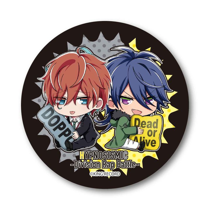 Hypnosismic -Division Rap Battle- GyuGyutto Can Badge Pair Pattern Ver. Kannonzaka Doppo & Arisugawa Dice