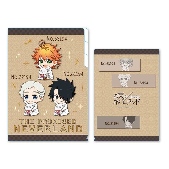 The Promised Neverland GyuGyutto Clear File 3 Pocket 3 People