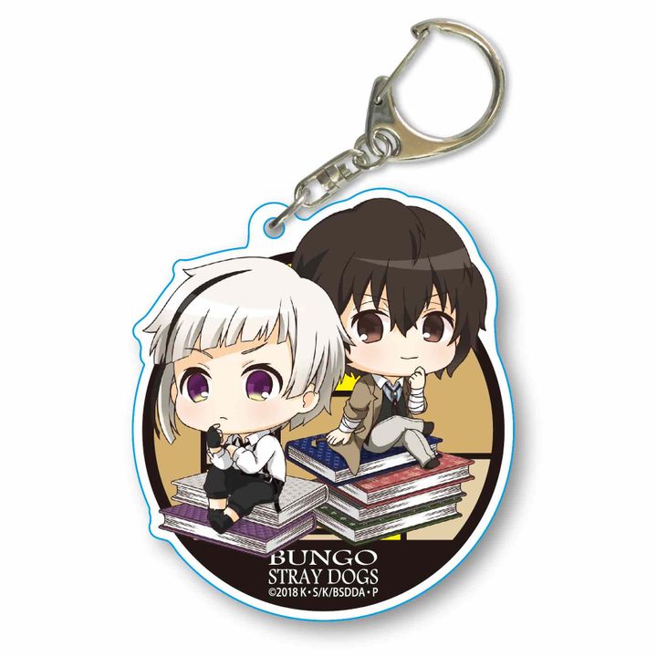 Bungou Stray Dogs DEAD APPLE Nayamun Choi Deka Acrylic Key Chain Nakajima & Dazai