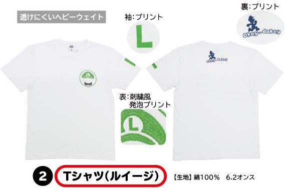 Super Mario Apparel Series MA02 T-shirt Luigi (M/L/XL Size)