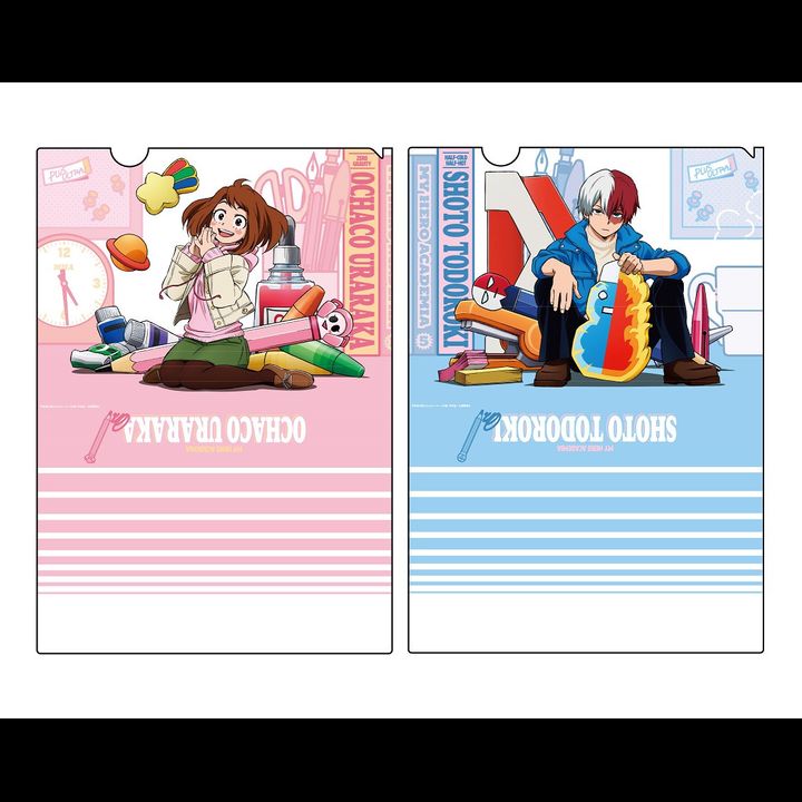 My Hero Academia Clear File Set 2 Uraraka & Todoroki