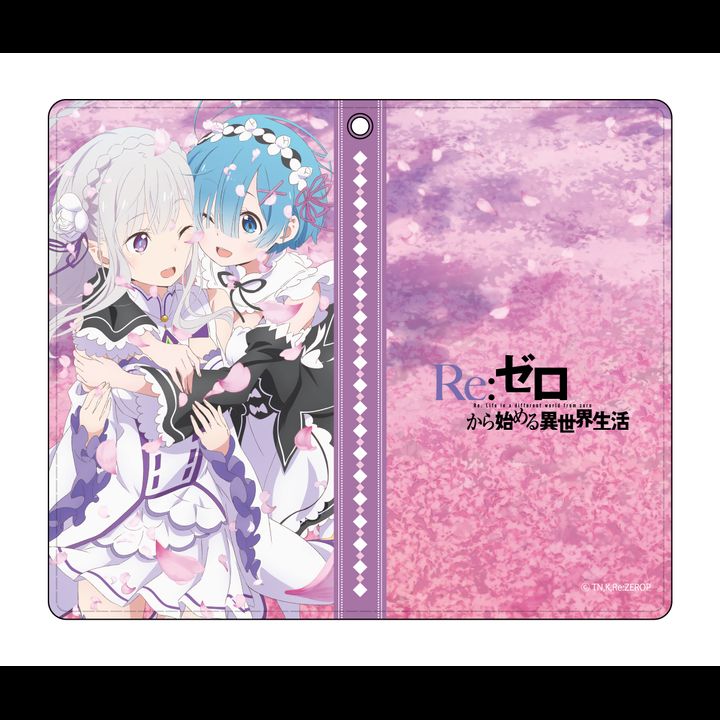 Re:Zero kara Hajimeru Isekai Seikatsu Book Type Smartphone Case Emilia & Rem