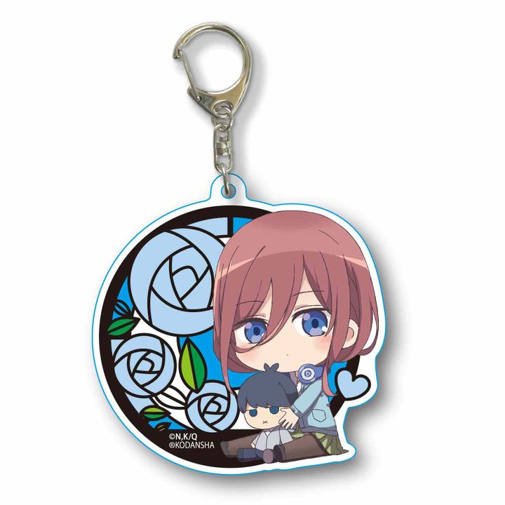 The Quintessential Quintuplets GyuGyutto Choi Deka Acrylic Key Chain Nakano Miku