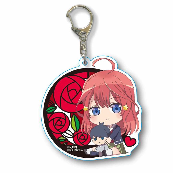 The Quintessential Quintuplets GyuGyutto Choi Deka Acrylic Key Chain Nakano Itsuki