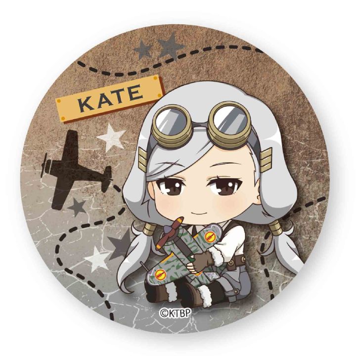 Kouya no Kotobuki Hikoutai GyuGyutto Can Badge Kate