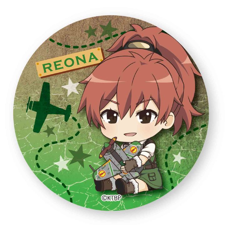 Kouya no Kotobuki Hikoutai GyuGyutto Can Badge Leona