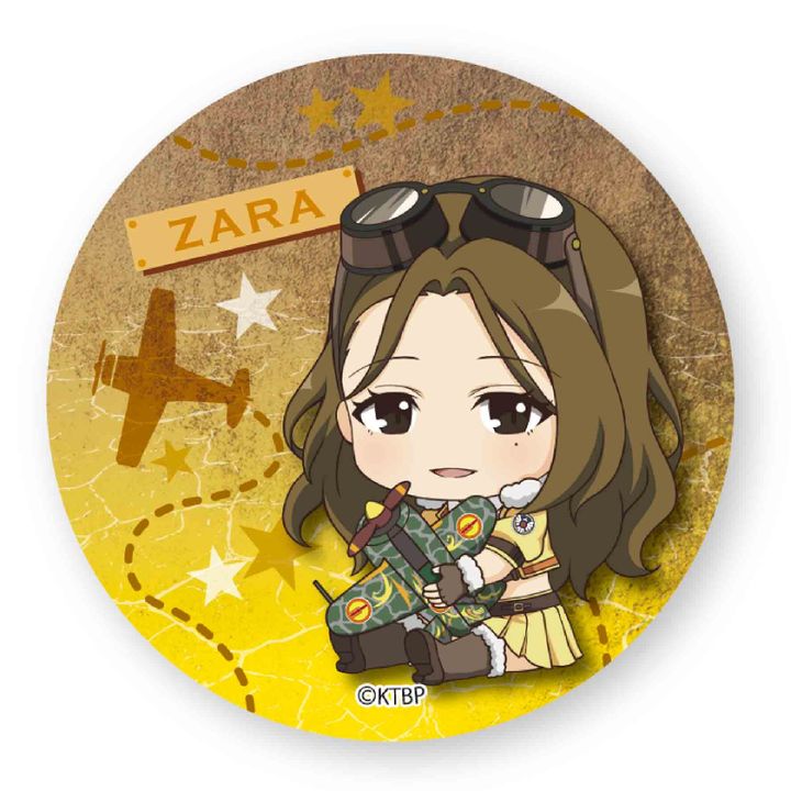 Kouya no Kotobuki Hikoutai GyuGyutto Can Badge Zara