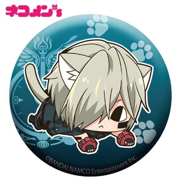 God Eater 3 Nekomens 54mm Can Badge Male Protagonist