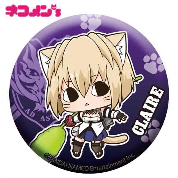 God Eater 3 Nekomens 54mm Can Badge Claire Victorious