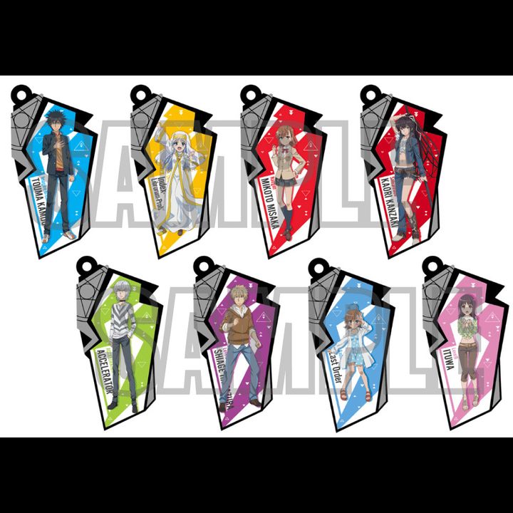 To Aru Majutsu no Index III Graphic Rubber Key Chain [SET OF 8]