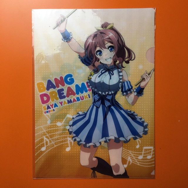 Bang Dream! x Lawson Collaboration Clear File Saya Yamabuki