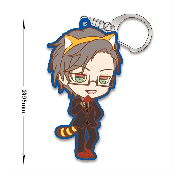 Hypnosismic x Rascal the Raccoon Rubber Key Chain Iruma Jyuto