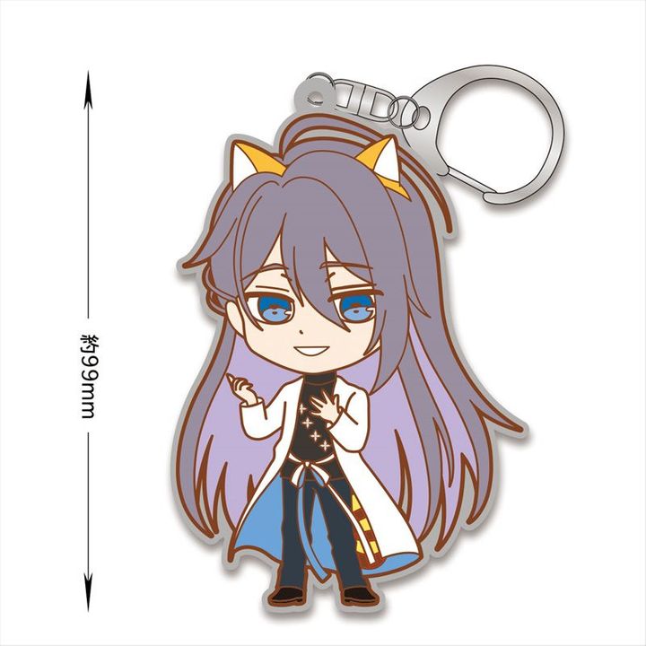 Hypnosismic x Rascal the Raccoon Rubber Key Chain Jinguji Jakurai