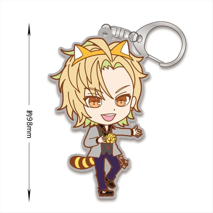 Hypnosismic x Rascal the Raccoon Rubber Key Chain Izanami Hifumi