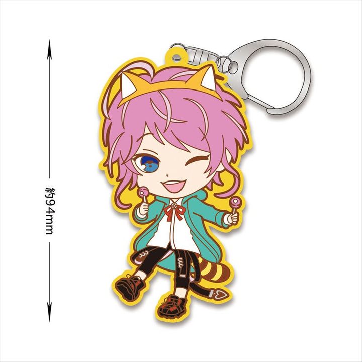 Hypnosismic x Rascal the Raccoon Rubber Key Chain Amemura Ramuda