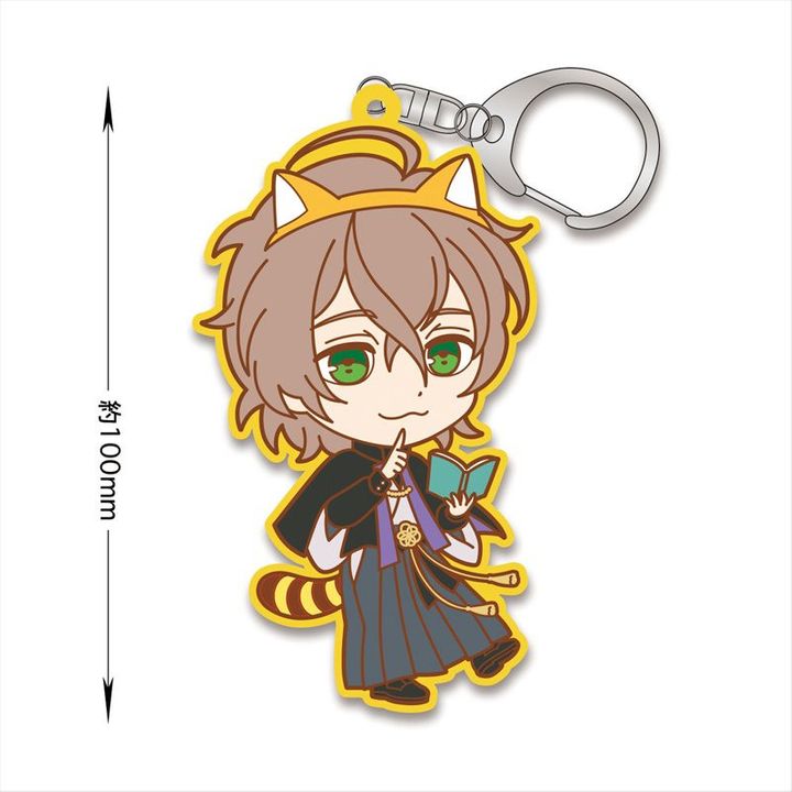 Hypnosismic x Rascal the Raccoon Rubber Key Chain Yumeno Gentaro