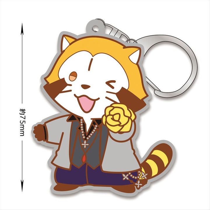 Hypnosismic x Rascal the Raccoon Rubber Key Chain Hifumi Rascal