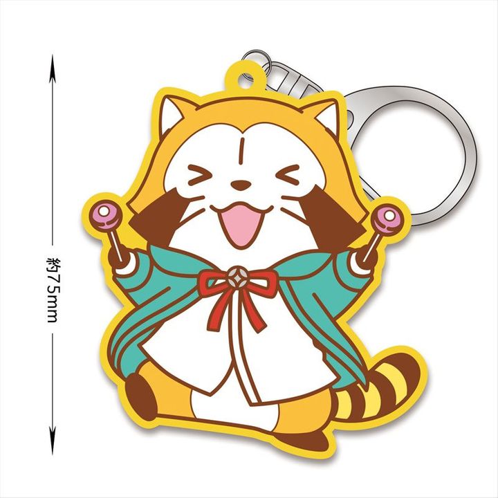 Hypnosismic x Rascal the Raccoon Rubber Key Chain Ramuda Rascal