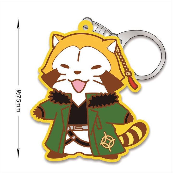 Hypnosismic x Rascal the Raccoon Rubber Key Chain Dice Rascal