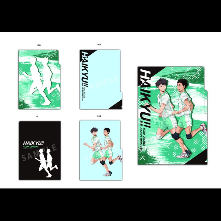 Haikyu!! 3 Pocket Clear File Dash! Oikawa & Iwaizumi