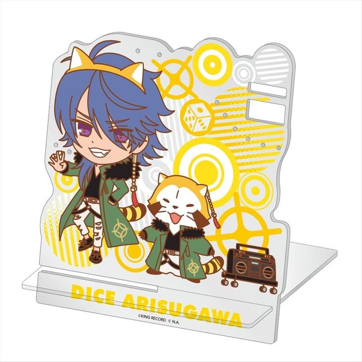 Hypnosismic x Rascal the Raccoon Acrylic Accessory Stand Arisugawa Dice Ver. (13 x 15cm)