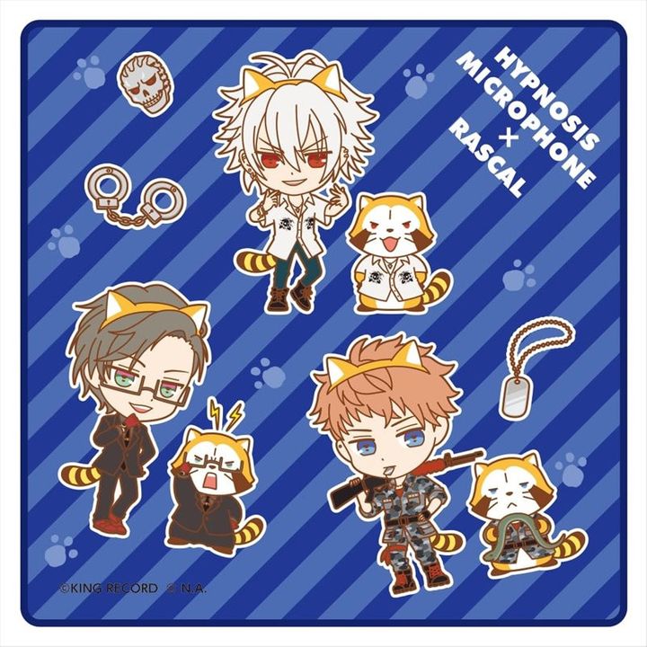Hypnosismic x Rascal the Raccoon Hand Towel MAD TRIGGER CREW Ver. (20cm)