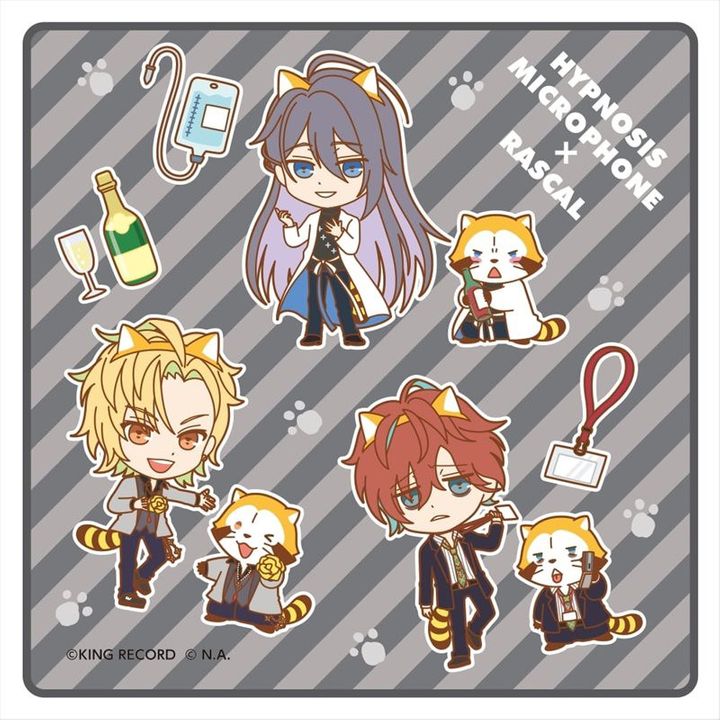 Hypnosismic x Rascal the Raccoon Hand Towel Matenrou Ver. (20cm)