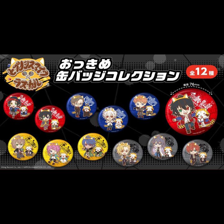 Hypnosismic x Rascal the Raccoon Large Can Badge Collection [SET OF 12]