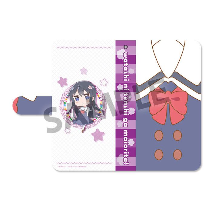 Wataten!: An Angel Flew Down to Me Book Type Smartphone Case Shirosaki Hana (L Size) Smartphone Sized 162x80cm